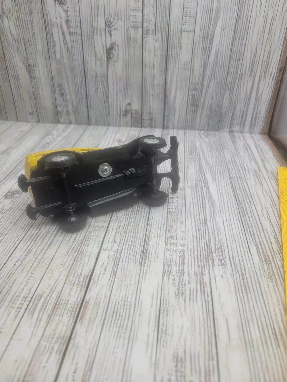Vintage Cast Iron Coca Cola Yellow Delivery Van